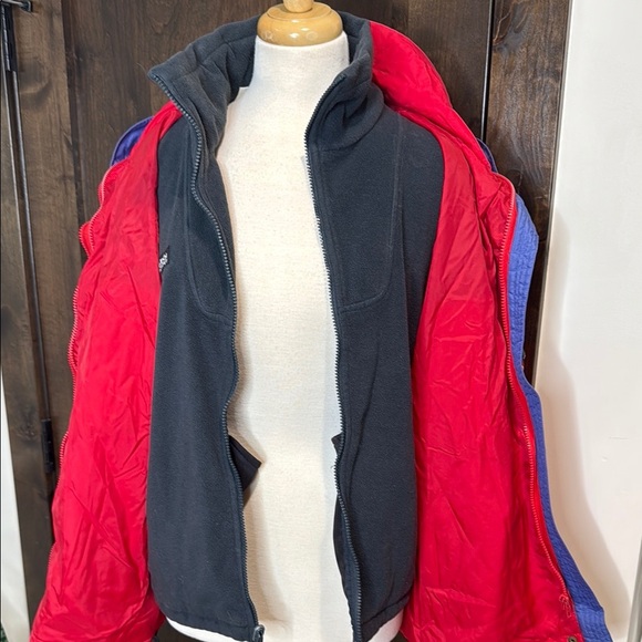 Vintage Columbia bugaboo Red and Gray Jacket fleece lined zip up - Picture 11 of 16